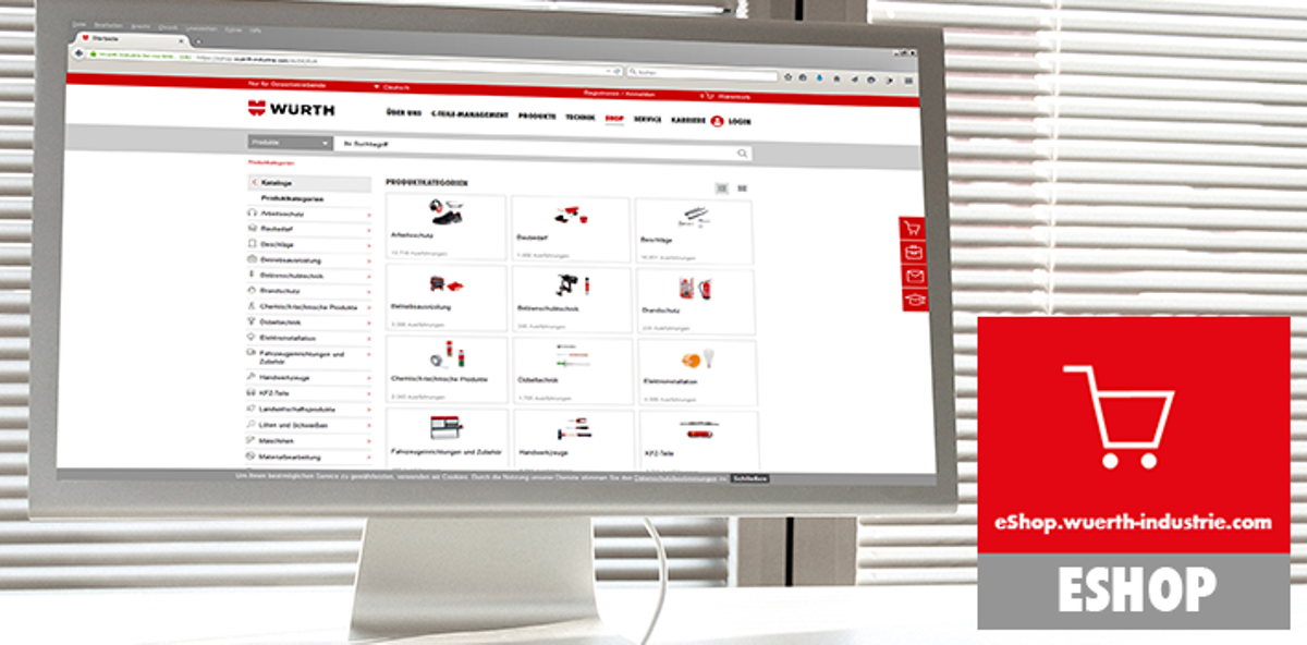 E-Shop C-Parts Würth Online-Shop